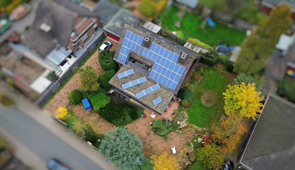 Grundstück Vogelperspektive