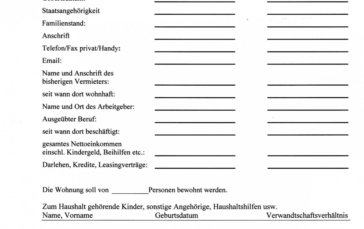 Selbstauskunft