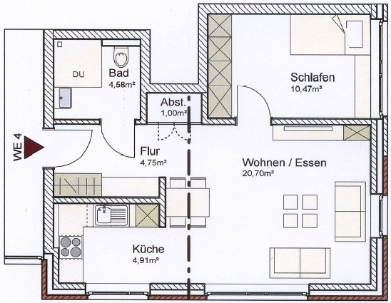 Grundriss Wohnung
